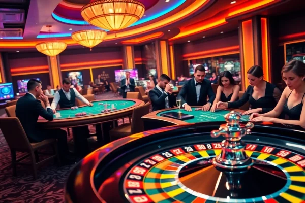 mm88 invites players to experience the thrill of slot games and roulette in a vibrant casino atmosphere.