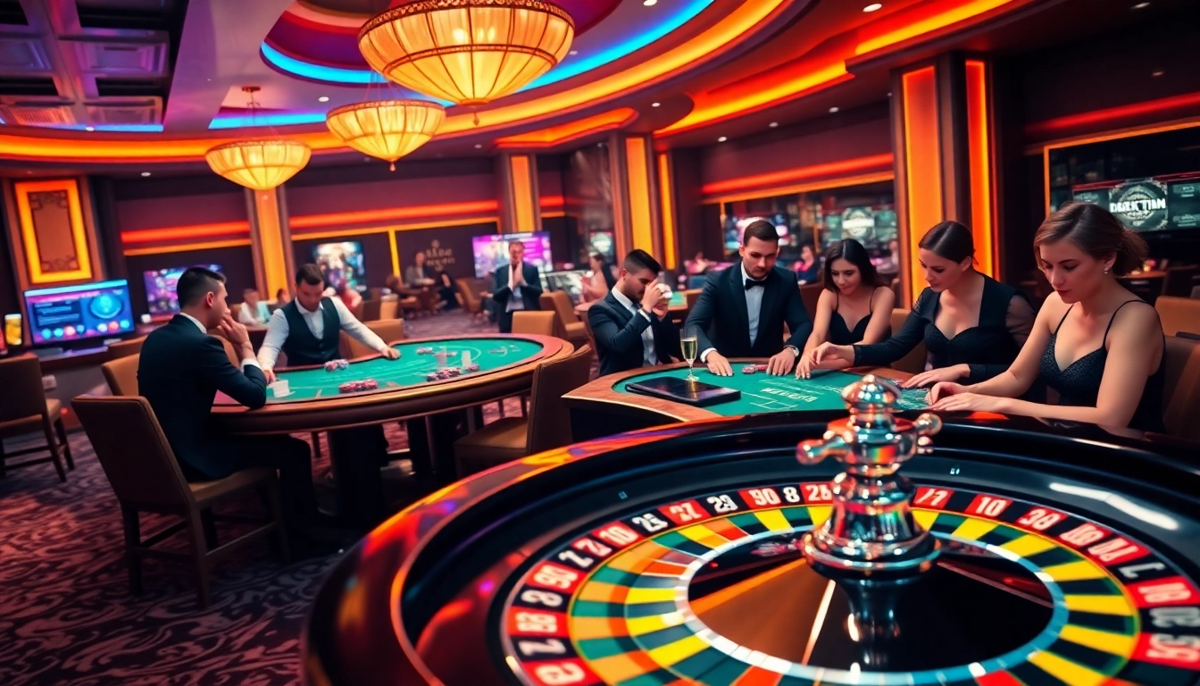 mm88 invites players to experience the thrill of slot games and roulette in a vibrant casino atmosphere.